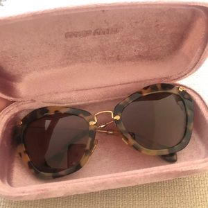 Miu miu tortoise sunglasses